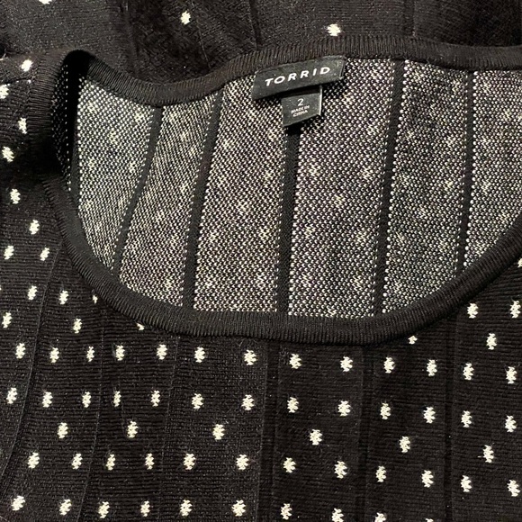 Torrid Black and White Polka Dot Dress - Picture 7 of 9